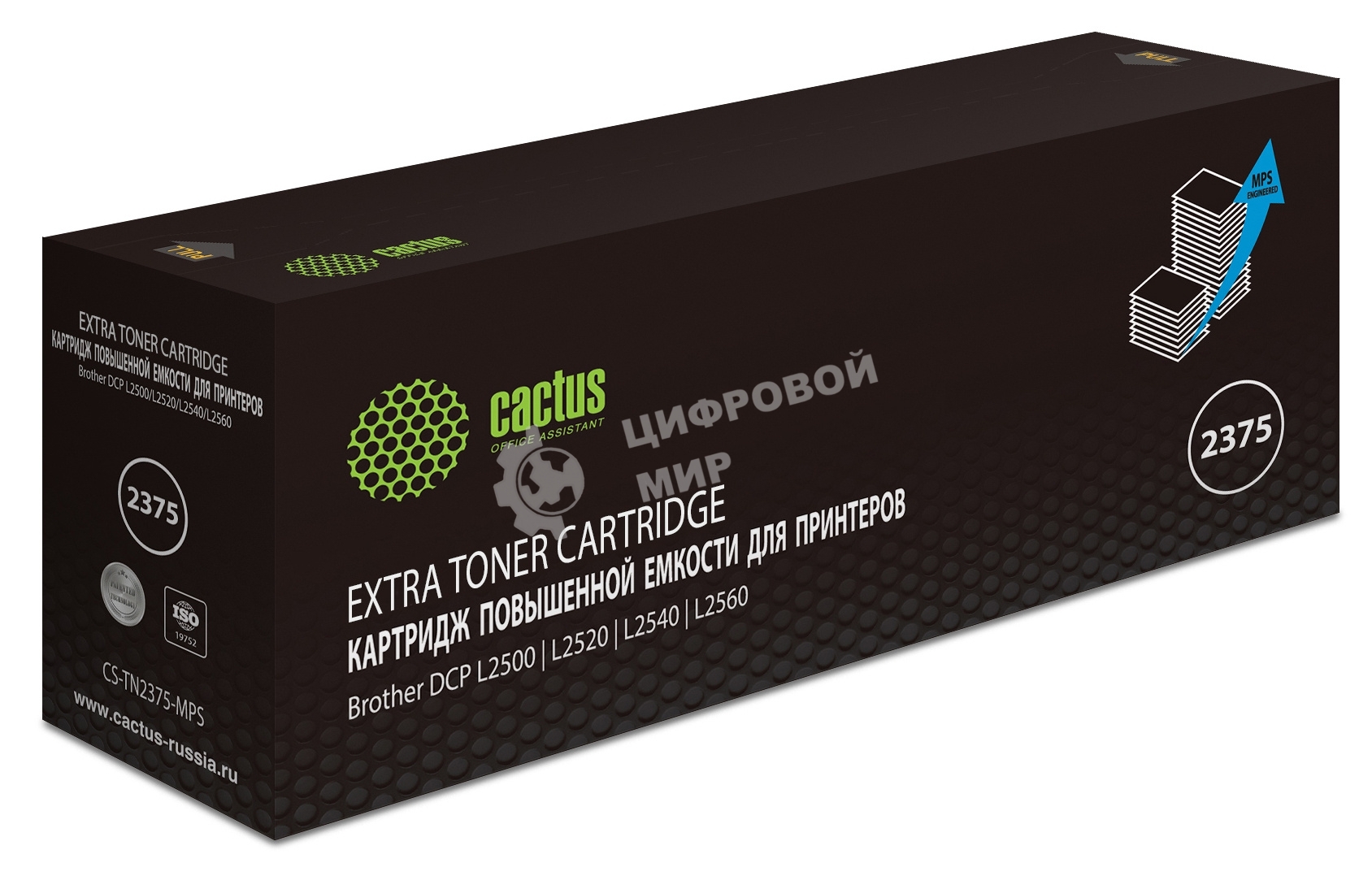 Картридж лазерный Cactus CS-TN2375-MPS черный (10400 стр.) для Brother DCP L2500/L2520/L2540/L2560