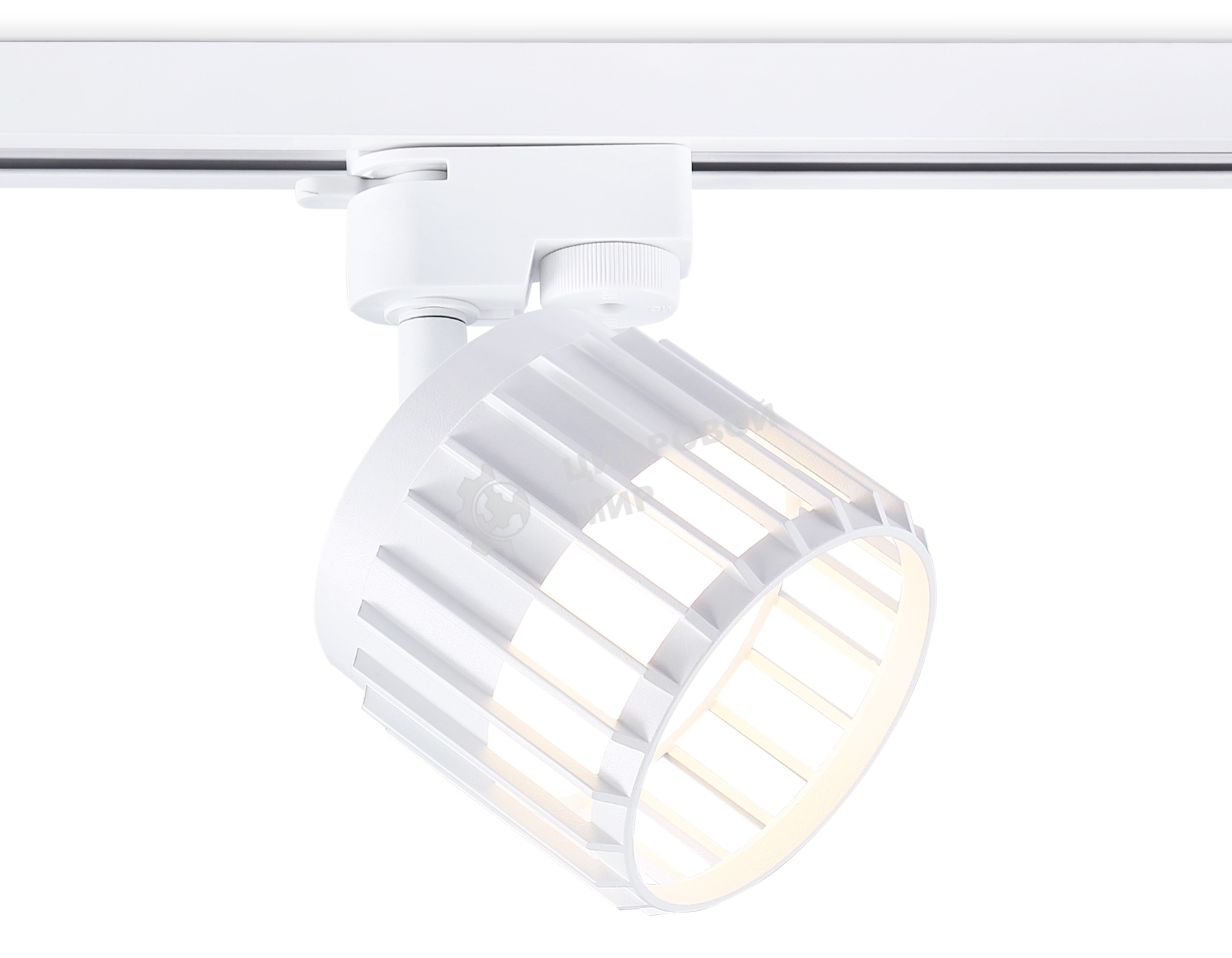 Трековый однофазный светильник Ambrella light GL5348 WH белый GX53 D100*80