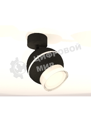 Комплект поворотного светильника Ambrella light XM1102016 SBK/FR/CL черный песок/белый матовый/прозрачный MR16 GU5.3 LED 3W 4200K