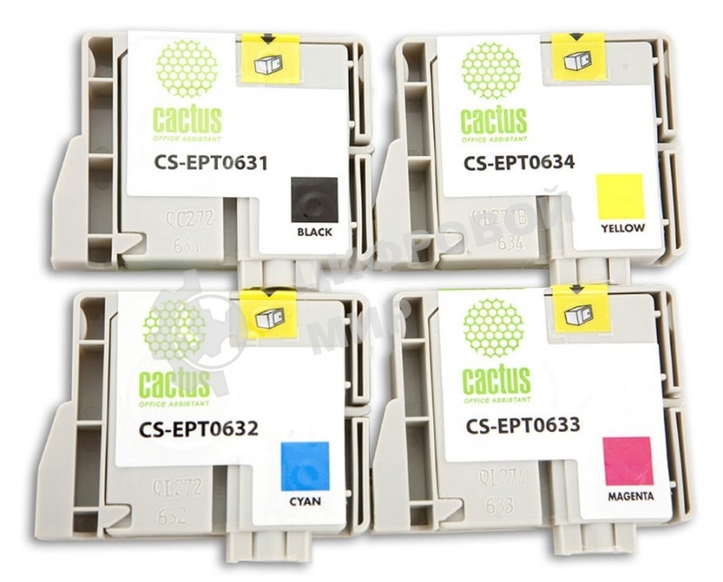 Картридж струйный Cactus CS-EPT0635 многоцветный (40 мл) для Epson Stylus C67/C87/CX3700/CX4100/CX4700
