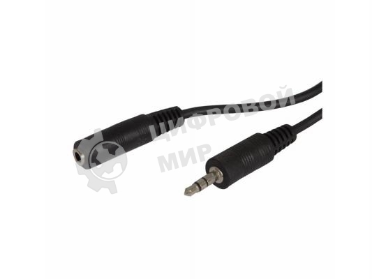 Кабель аудио Ningbo Jack 3.5 (m)/Jack 3.5 (f) 2м. черный