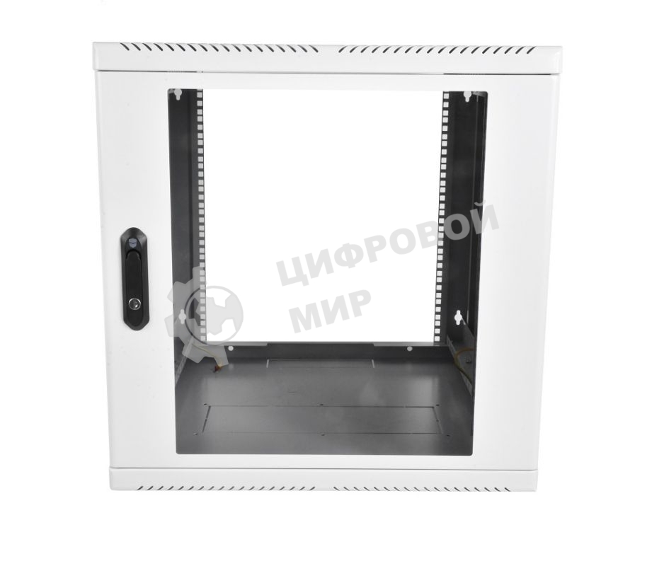 Шкаф телекоммуникационный настенный разборный 9U (600 × 520), съемные стенки, дверь стекло