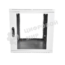 Шкаф телекоммуникационный настенный разборный 9U (600 × 520), съемные стенки, дверь стекло