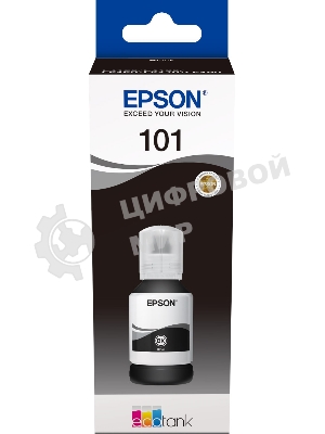 Картридж струйный Epson L101 C13T03V14A черный (127мл) для Epson L4150/L4160/L6160/L6170/L6190