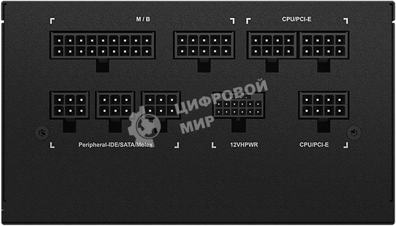 Блок питания Gigabyte GP-UD1000GM PG5 RTL, 1000Вт, 80 PLUS Gold, 120мм, модульный, черный