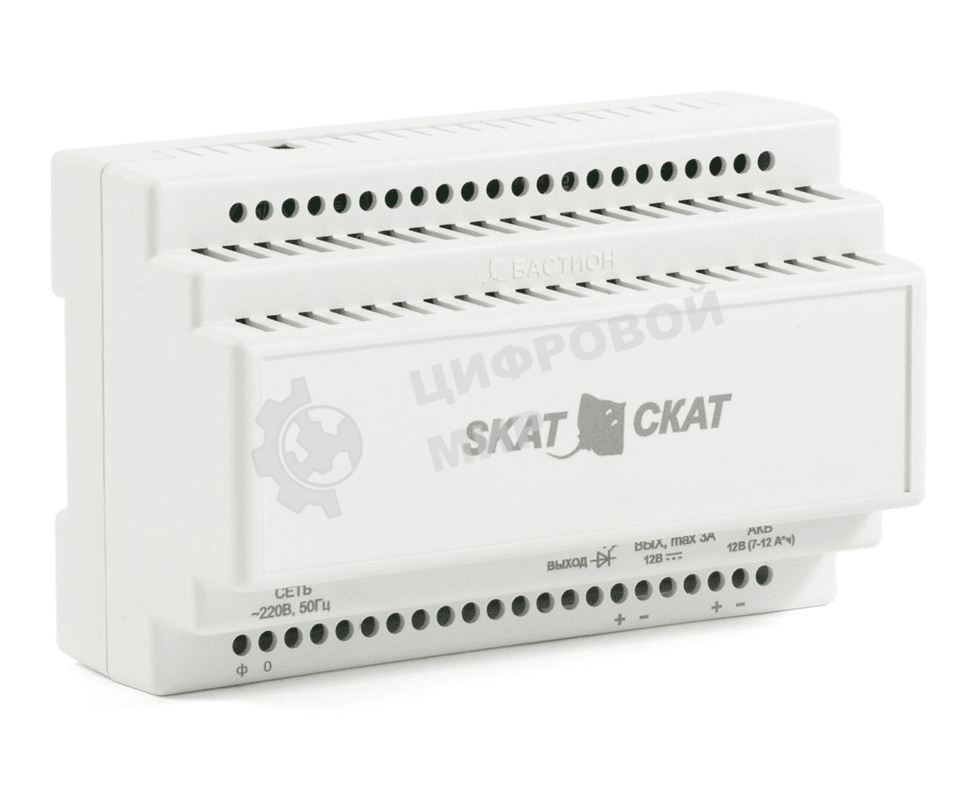 Источник вторичного электропитания резервированный SKAT-12-3.0-DIN Бастион 580