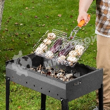 Решетка-гриль Camping Palisad 260х320х65 мм, объемная, хромир.