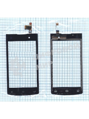 Сенсорное стекло (тачскрин) для Philips S301, черное