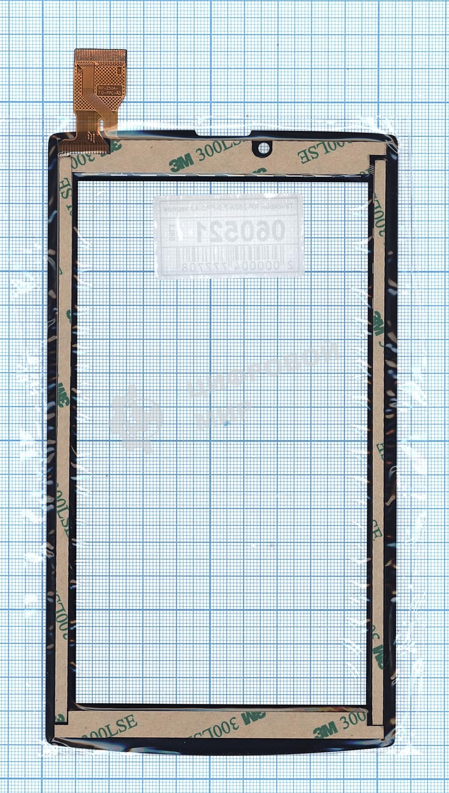 Сенсорное стекло (тачскрин) RP-250A-7.0-FPC-A3 ver.C черное