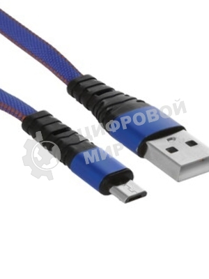 Кабель Rexant USB кабель MicroUSB, шнур в джинсовой оплетке