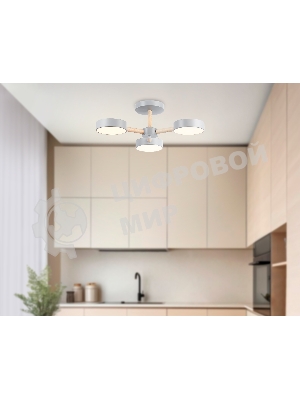 Светильник Ambrella light FL4822/3 GR серый 3000K-6400K 40W D580*160 (ПДУ ИК)