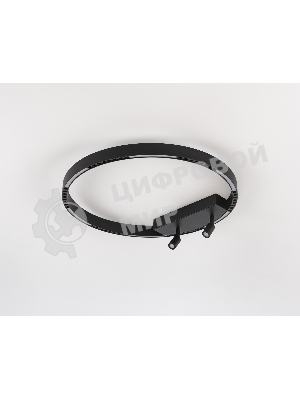 Потолочный светодиодный светильник Ambrella light FL5808/1+2 BK черный 40W 3000K/4200K/6400K D600*95 (без ПДУ)