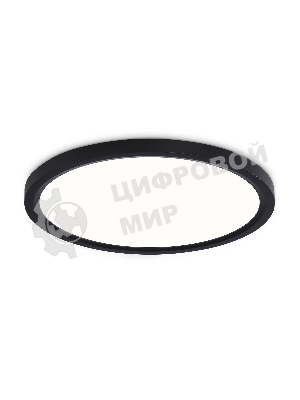 Светильник светодиодный ультратонкий Ambrella light FZ1906 BK черный IP54 26W 3000K-6500K CCT-переключатель D370*25 (Без ПДУ)