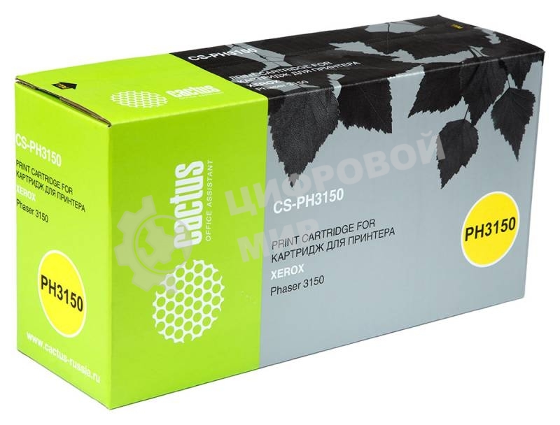 Картридж лазерный Cactus CS-PH3150 (109R00747) черный (5000 стр.) для Xerox Phaser 3150, 3150b, 3150n, 3151