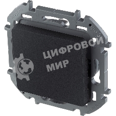 Переключатель без фиксации - кнопка, Н.О./Н.З. контакты 6A 250 В антрацит