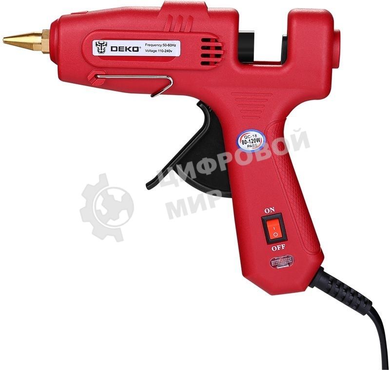 Клеевой пистолет Deko DKGG80/120 120Вт стерж.:11мм