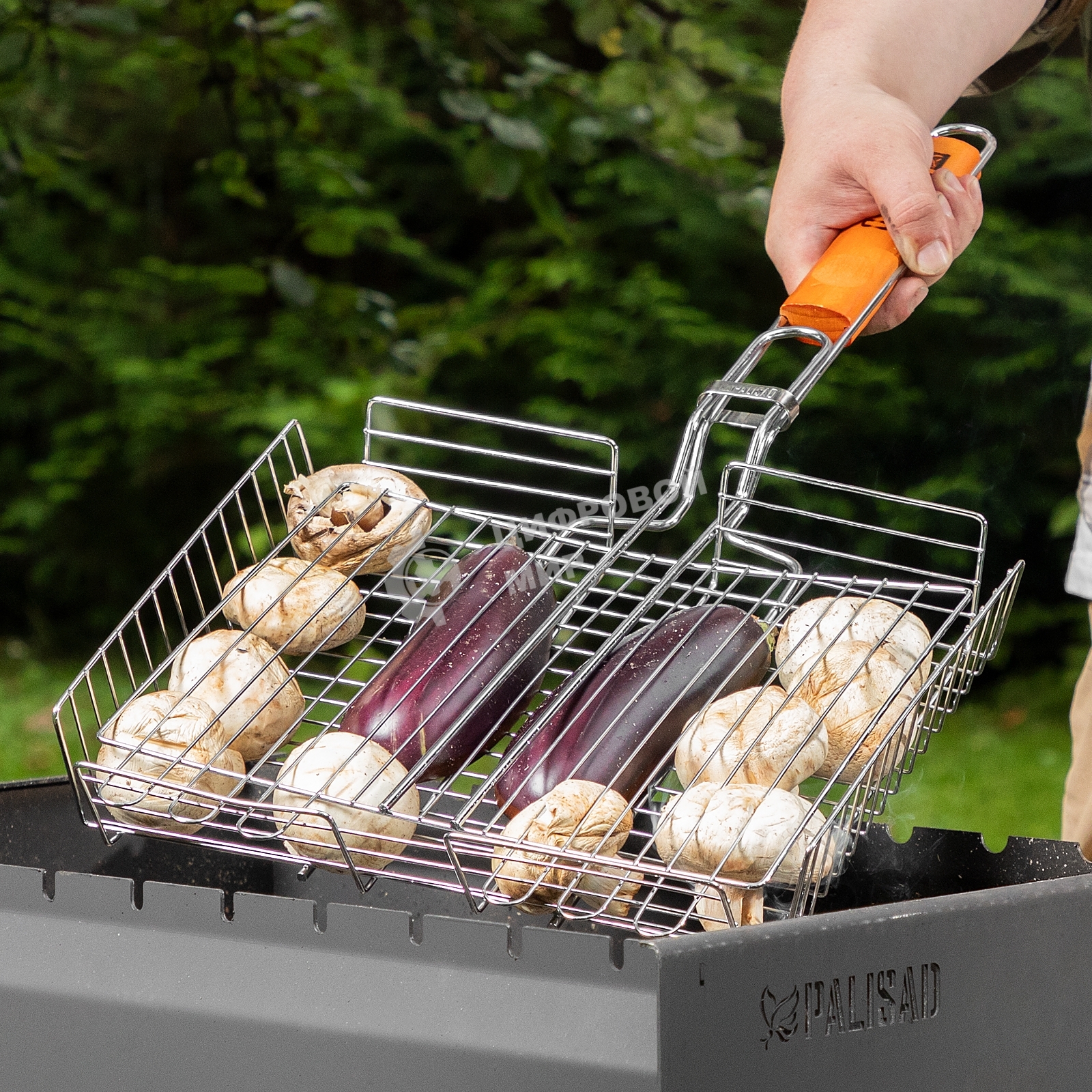 Решетка-гриль Camping Palisad 260х320х65 мм, объемная, хромир.