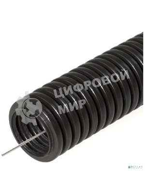 Труба гофрированная ПНД безгалогенная (HF) черная с/з д16 (100м/5500м уп/пал) PR.021651 Строитель