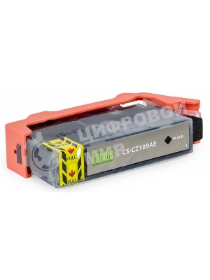 Картридж струйный Cactus CS-CZ109AE №655 черный (21,6 мл) для HP DJ IA 3525/5525/4515/4525