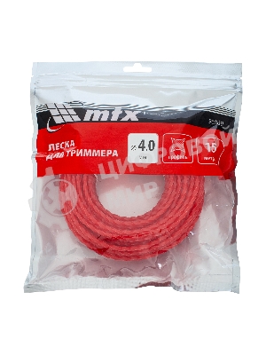 Леска для триммера MTX витой квадрат 4,0 мм х 15 м