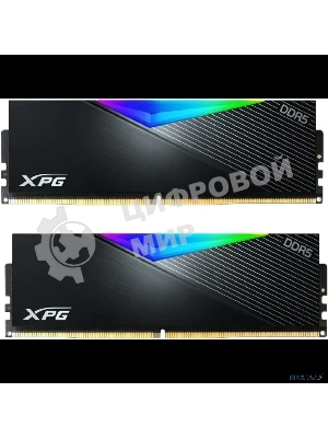 Оперативная память XPG Lancer, DDR5, 32Gb (2x16Gb), 6400MHz, CL32, DIMM, с радиаторами, RGB, черный