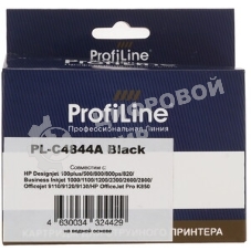 Картридж струйный ProfiLine PL-C4844A №10 для принтеров HP Designjet 100/500/70/800/815/820/Business Inkjet1000/1100/1200/1700/2000/2200/2230/2250/2280/2300/2500/2600/2800/3000/Officejet9100/9110/K850 Black пигмент