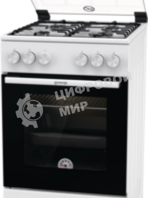 Плита газовая Gorenje GG5A10WH белый, конфорок 4 газовых, духовка 70 л, 50 см x 85 см x 59.4 см
