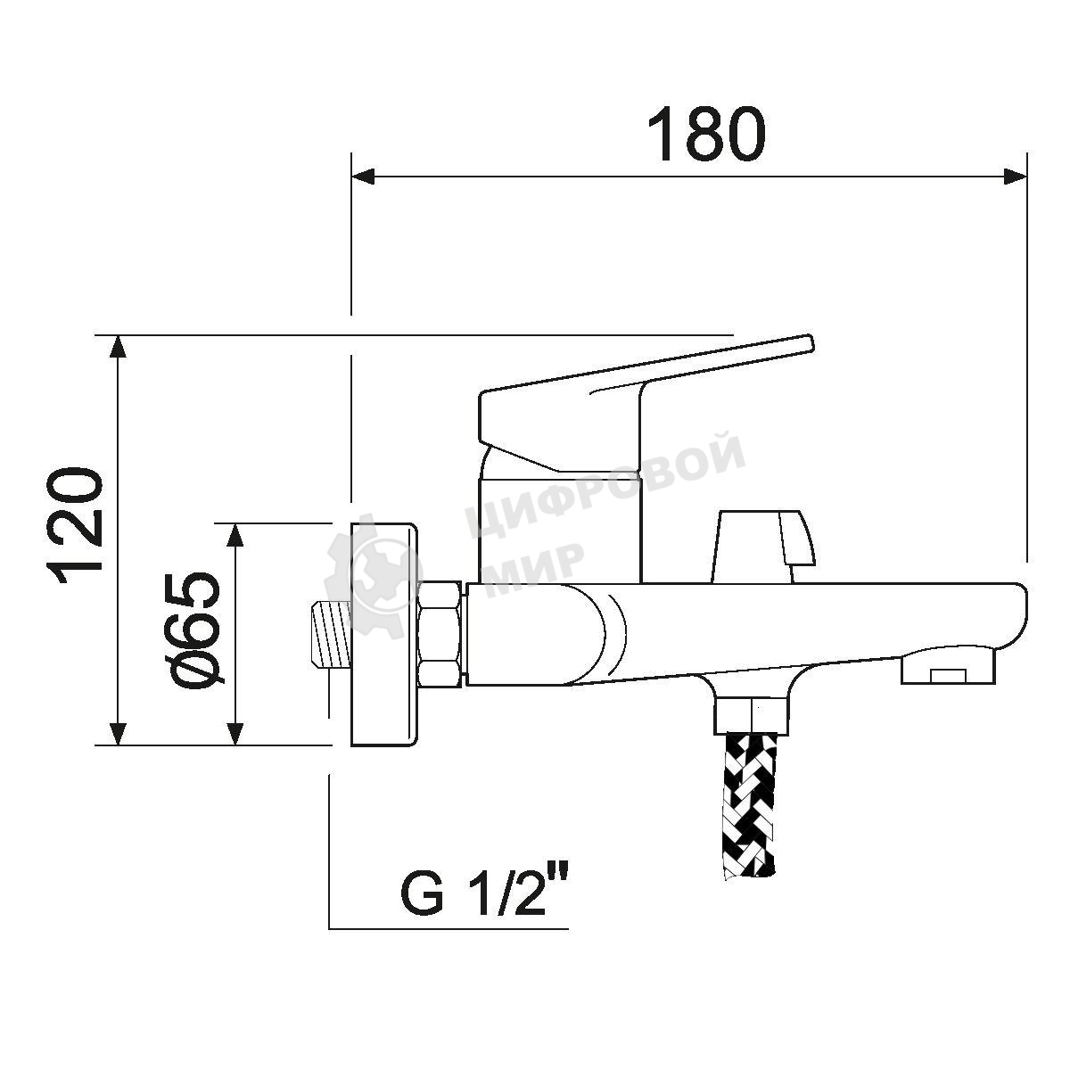 SL132-009E Смеситель для ванны, ø35