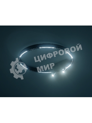 Потолочный светодиодный светильник Ambrella light FL5808/1+2 BK черный 40W 3000K/4200K/6400K D600*95 (без ПДУ)
