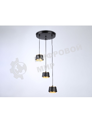 Светильник Ambrella light TN71252/3 BK/GD черный/золото GX53/3 D250*1090