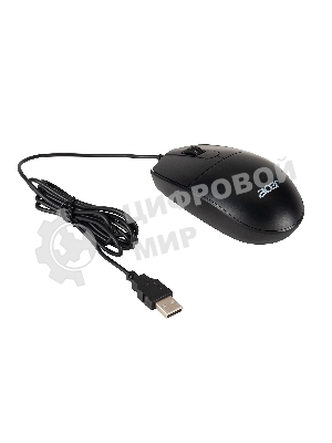 Комплект клавиатура+мышь Acer OMW141 проводной, USB, 1200 DPI, чёрный