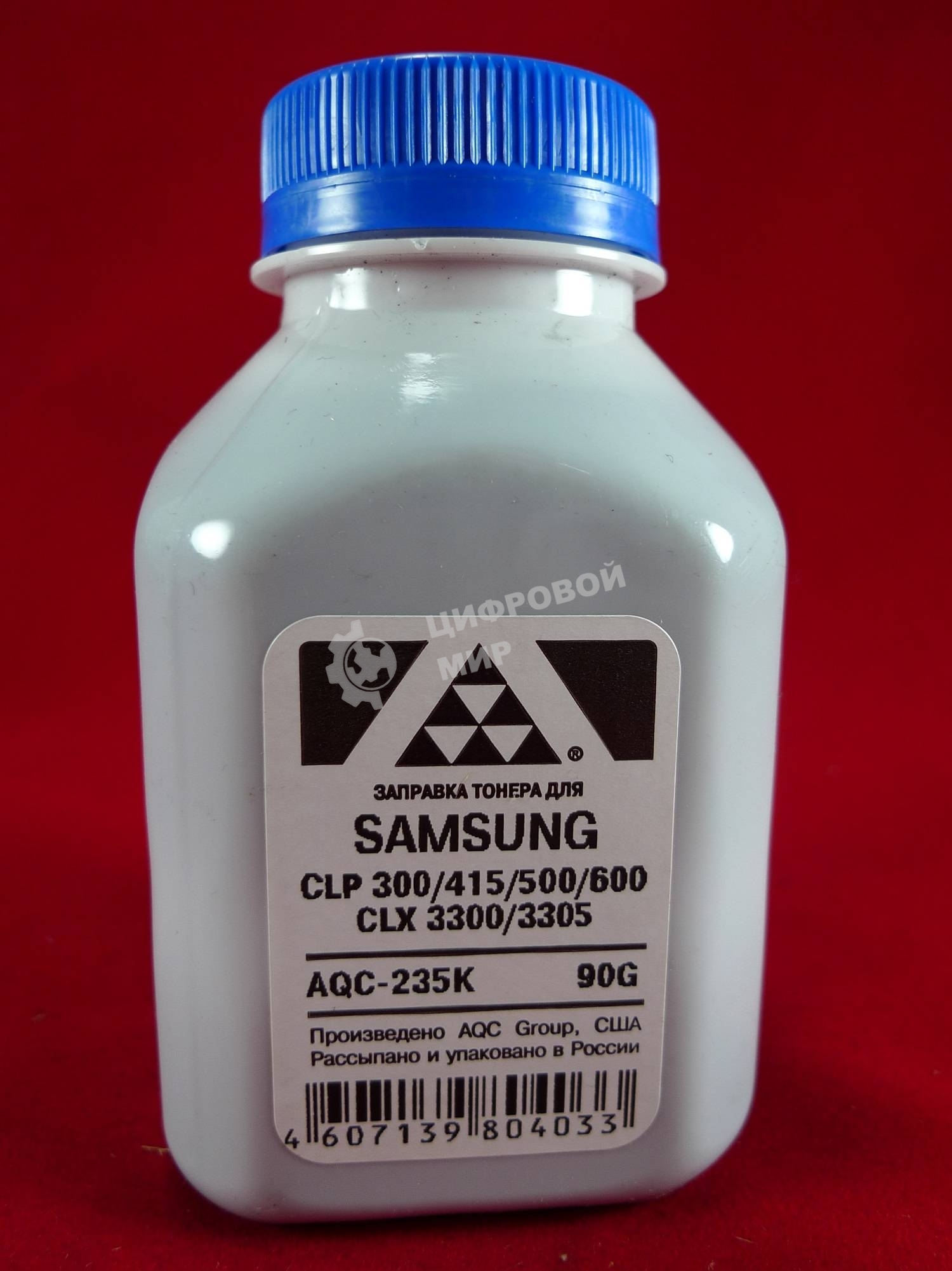 Тонер Samsung CLP 300/315/320/325/360/415/500/510/600/610/660/CLX3300/3305 черный, (фл.90г.) AQC фас. Россия