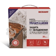 Греющий саморегулирующийся кабель Rexant POWER Line 30SRL-2CR 10M (10м/300Вт)