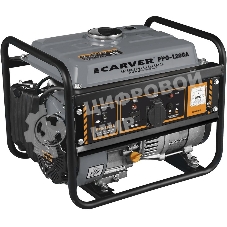 Электрогенератор бензиновый Carver PPG-1200, 1.05 кВт, 65 дБ, 24 кг