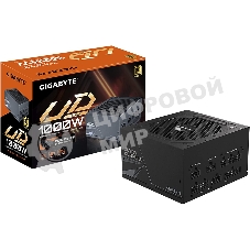 Блок питания Gigabyte GP-UD1000GM PG5 RTL, 1000Вт, 80 PLUS Gold, 120мм, модульный, черный
