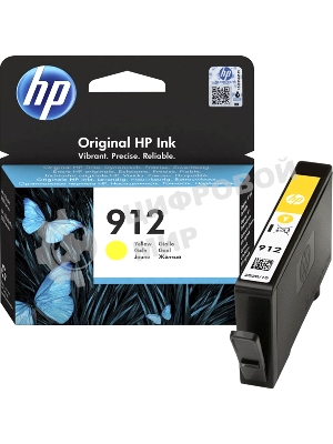 Картридж струйный HP 912 3YL79AE желтый (315стр.) для HP DJ IA OfficeJet 801x/802x