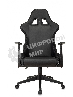 Кресло ZOMBIE GAME RGB черный, экокожа, 120 кг, подголовник, механизм качания