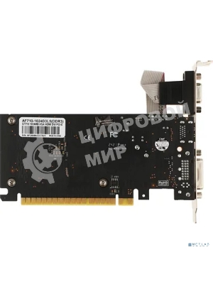 Видеокарта AFOX AF710-1024D3L5 GT710 1Gb DDR3 64BIT DVI HDMI VGA LP HEATSINK RTL