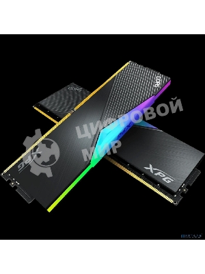 Оперативная память XPG Lancer, DDR5, 32Gb (2x16Gb), 6400MHz, CL32, DIMM, с радиаторами, RGB, черный