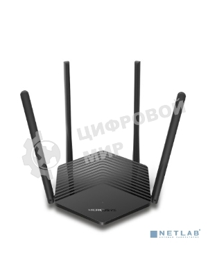 Двухдиапазонный роутер Mercusys MR1500X Wi-Fi 6 AX1500, до 300 Мбит/с на 2,4 ГГц + до 1201 Мбит/с на 5 ГГц