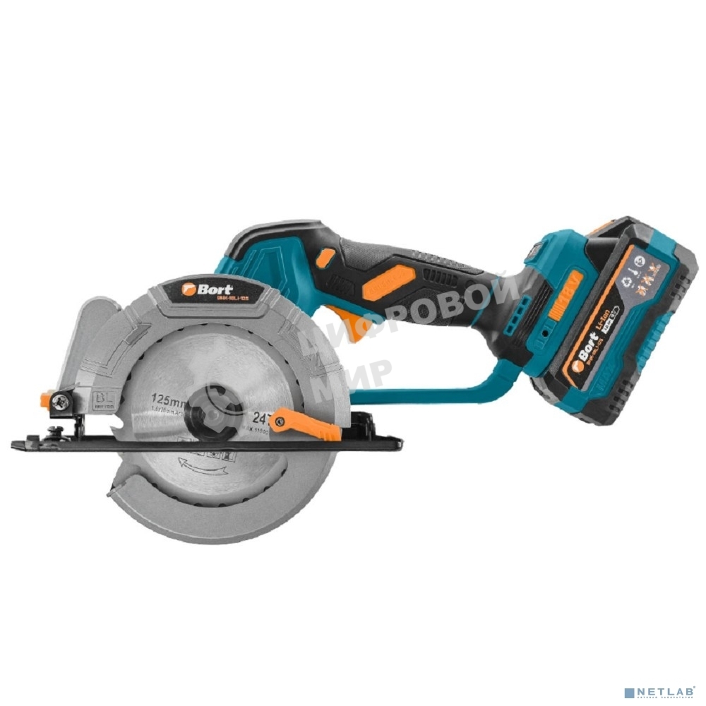 Пила циркулярная аккумуляторная Bort BHK-18Li-125 (2*3,0 А·ч + ЗУ)