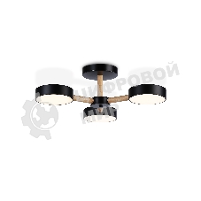Светильник Ambrella light FL4823/3 BK черный 3000K-6400K 40W D580*160 (ПДУ ИК)