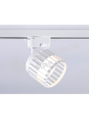 Трековый однофазный светильник Ambrella light GL5348 WH белый GX53 D100*80