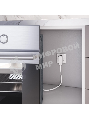 W1189201/ Комплект: розетка с вилкой для электроплиты 32А 250В, коробка в стену (белый)