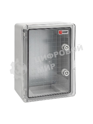 Бокс пластиковый с монтажной платой прозрачная дверь EKF PROxima PBT65MP003 400х300х170 мм IP65