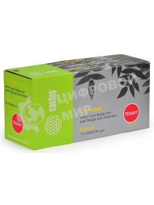 Картридж лазерный Cactus CS-TK560Y желтый (10000 стр.) для Kyocera FS-C5300DN