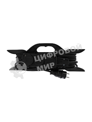 Удлинитель-шнур на рамке Rexant КГ 3х1.5, 10 м, 3 гнезда, морозостойкий, с/з, 16 А, 3500 Вт, IP44 (Сделано в России)