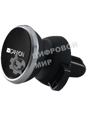 Держатель автомобильный Canyon Car Holder for Smartphones,magnetic suction function,with 2 plates(rectangle/circle), черный,40x35x50мм 0.033kg