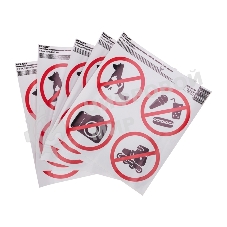 Наклейки запрещающие знаки Rexant 