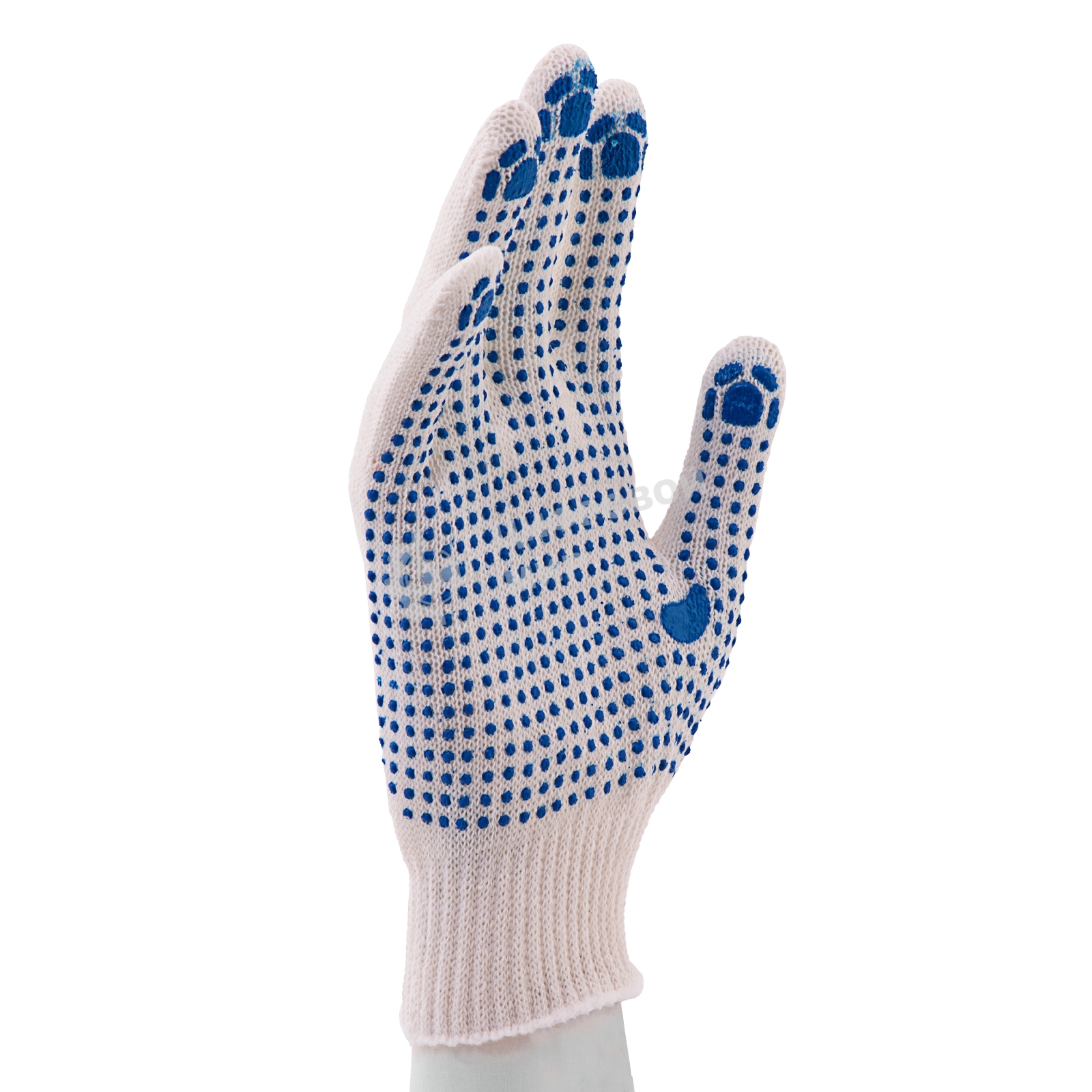 Перчатки трикотажные, с ПВХ точкой, 10 класс Россия